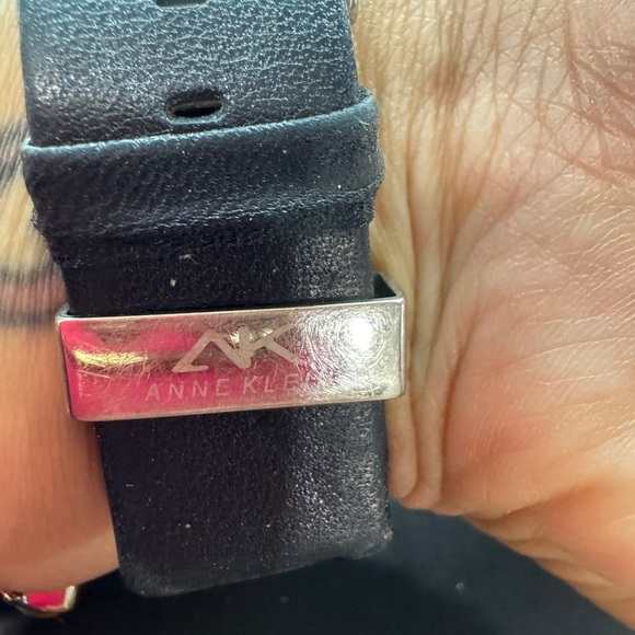 AK Anne Klein Multifunction Watch — Black Leather, Square Case (10/5321) - Picture 5 of 10